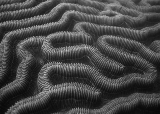 A corrugated pipe texture background