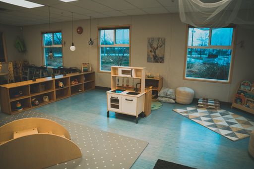 A closeup shot of a beautiful playroom for children
