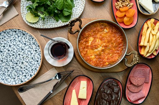 A Traditional Turkish Breakfast Table