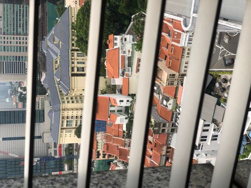 A beautiful view of the building from a window