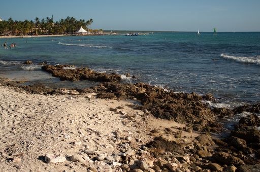 View of the Dominicus coast in the Dominican Republic