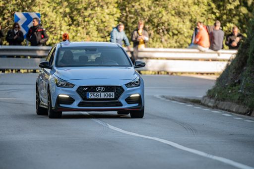 Rally hill climb in Sant Feliu Codines, Hyundai i30 N