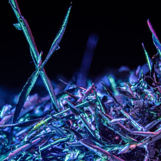 A photo of ice under the microscope