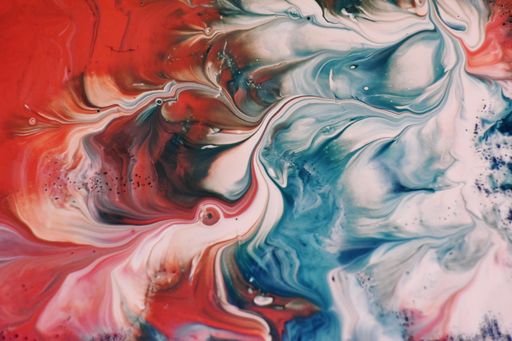 A patterned surface of blue red and white colors - perfect for background