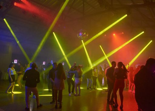 The party lights in bowling alley. Guaymallen, Argentina