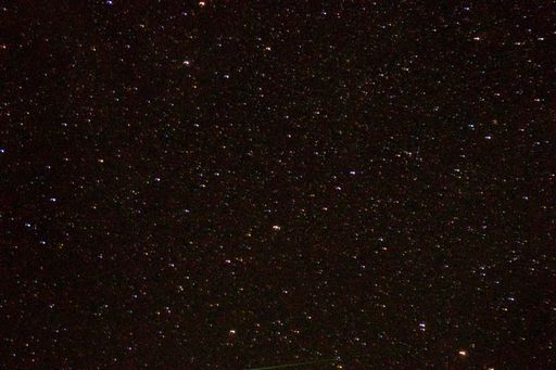 A magical starry sky view