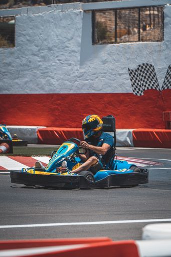 A view of a professional karting race in Spain
