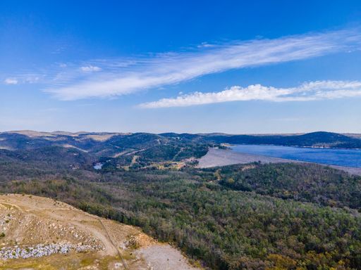 The aerial view at the Copeton Dam Waters near Inverell, Australia under the sky