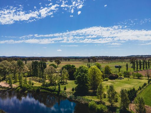 An aerial view at Dundee, New South Wales, Australia