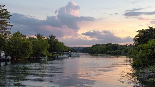 A beautiful landscape of the San Juan river in Matanzas, Cuba