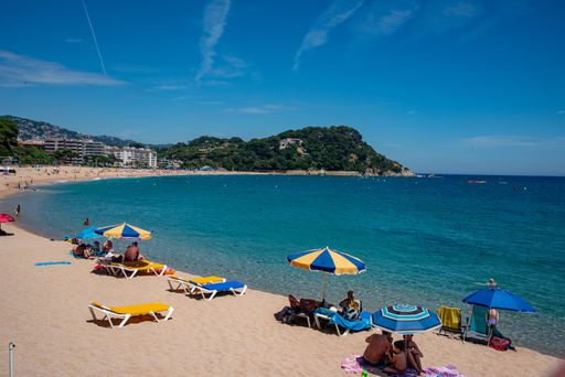Fanals beach , beach and tourist in Lloret de Mar