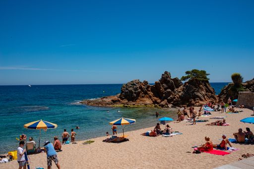 Fanals beach , beach and tourist in Lloret de Mar