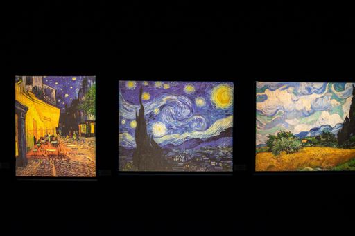 A 3-dimensional artwork at the Van Gogh immersive experience in Seattle, Washington