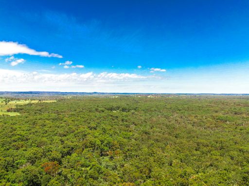 A beautiful aerial view of the green nature of Emmaville, NSW, 2371, Australia.