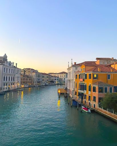 A beutiful view of the grand canal of Venice, Italy