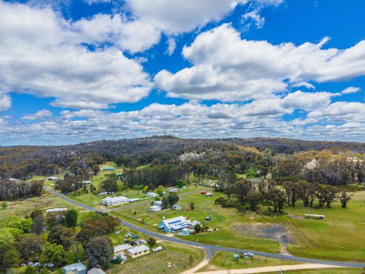 An Aerial View at the little village called Torrington in Australia on a sunny day