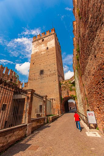 Castelvecchio in Verona a medieval castle in the center of the Italian city