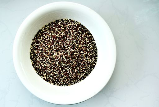 View of Three color quinoa typical from Peru