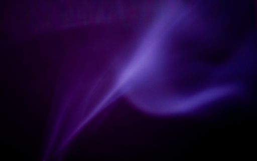 The purple lines and waves in the smoke