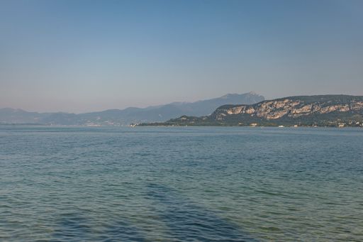 View of the Grada Lake from Bardolino, a famous place in Italy