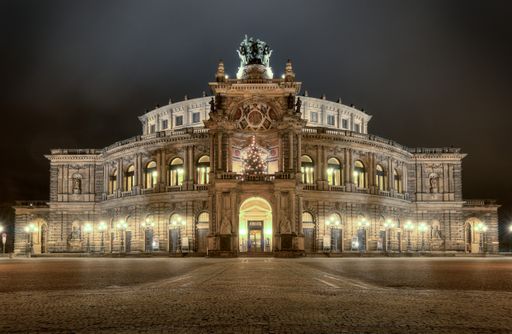 The Semperoper Saxon State Opera. Dresden, Germany