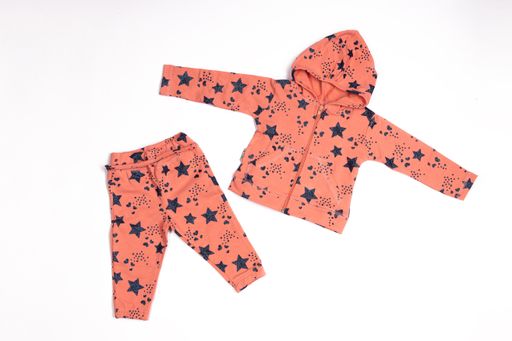 A photo of baby clothing on a white background