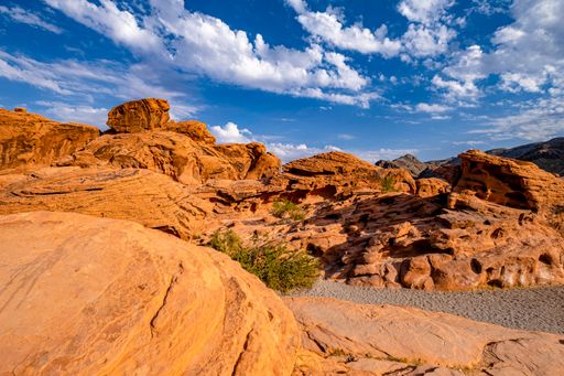 A beautiful shot of the sandstones of the Valley of Fire State Park in Overton, Nevada, United States