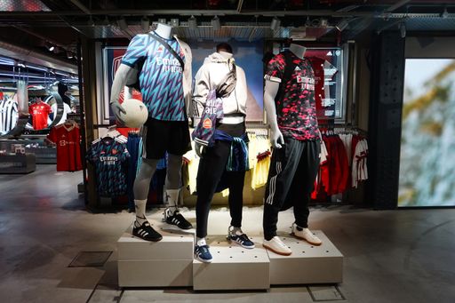 Mannequins on display in the Adidas Store on Oxford Street, London,United Kingdom