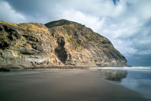 View of Tokatu head near Piha beach, Auckland, New Zealand