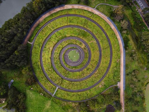An aerial view of Bay Marker at Sydney Olympic Park