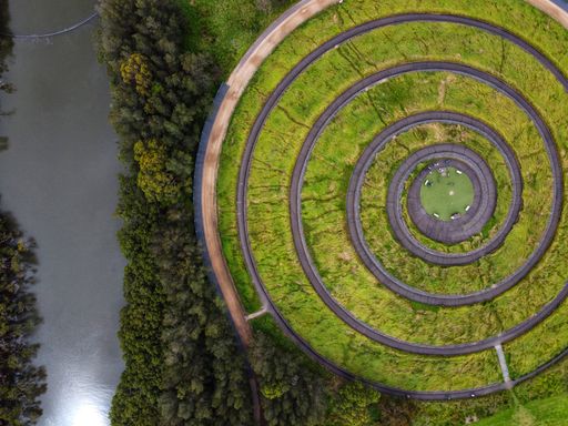 An aerial view of Bay Marker at Sydney Olympic Park