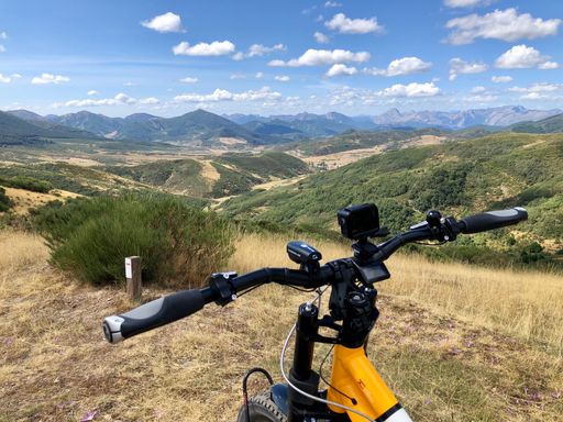 An e-bike at the Picos de Europa in Northern Spain