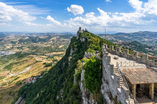 Republic of San Marino seen from Mount Titano