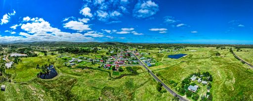 A beautiful panoramic view of the rural landscape of Emmaville town, NSW, Australia
