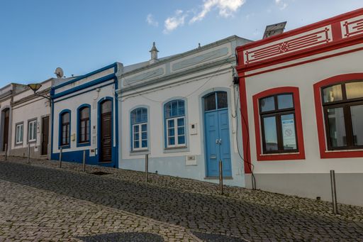 The houses in old town of Lagos, Portugal