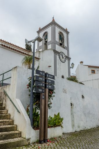 A vertical shot of the architecture in Odeceixe, Portugal, on a cloudy day