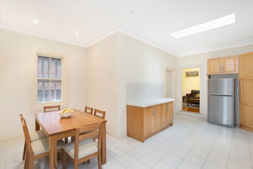 A kitchen interior with wooden furniture. Sydney, Australia, Real Estate