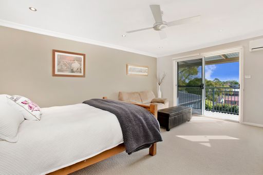 An interior view of a bedroom in a real estate in Sydney, Australia