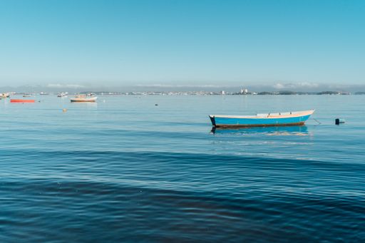 A beautiful shot of the boats in Guanabara Bay, Rio de Janeiro