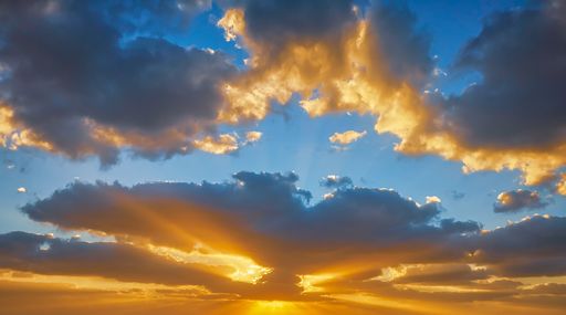 Epic Sunset Sky and Clouds. Perfect for Sky Replacement Software like Photoshop and Luminar