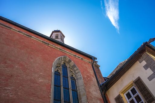A beautiful shot in the streets of Rothenburg ob der Tauber in Germany