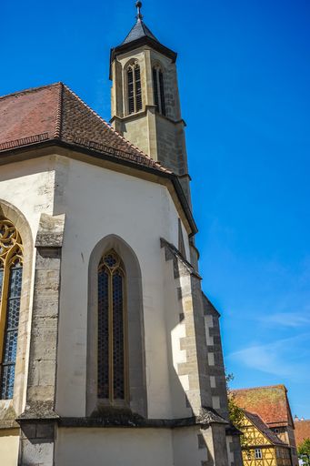 A beautiful shot in the streets of Rothenburg ob der Tauber in Germany