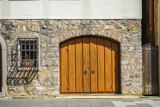 A beautiful shot in the streets of Rothenburg ob der Tauber in Germany