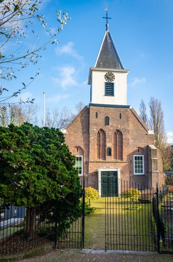 Facade of St. Peters Church in Amsterdam Sloterdijk, The Netherlands
