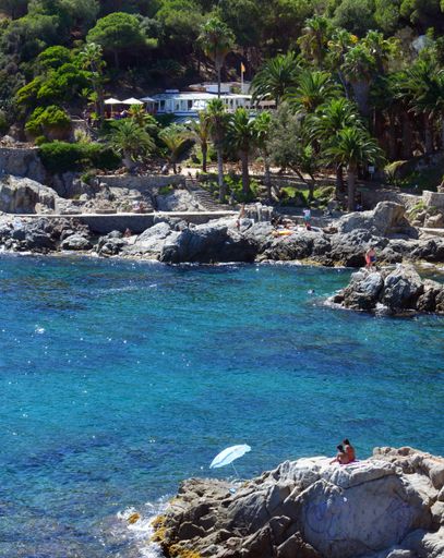 Rocks and sea ,in Lloret de Mar
