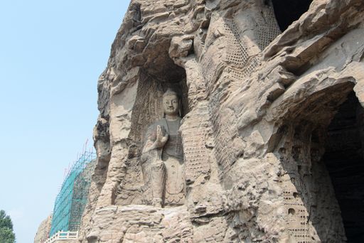 The Buddha statues in Yungang Grottoes, Datong City, China