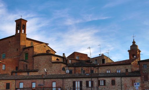 A beautiful shot of old buildings in the Pieve Umbria Perugia Italy