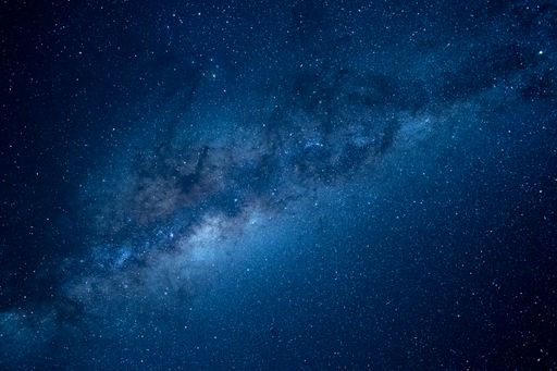 A view to the starry galaxy
