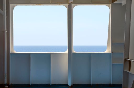 A photo taken from a ship on the way from Genova to Palermo