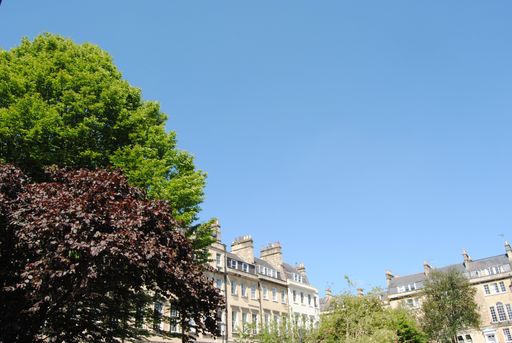 St Jame's Square, Bath, England. The square features 45 Grade 1 listed buildings.
